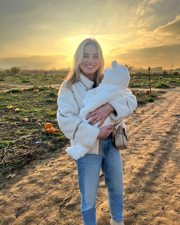 Sian welcomed her baby Ruby last year