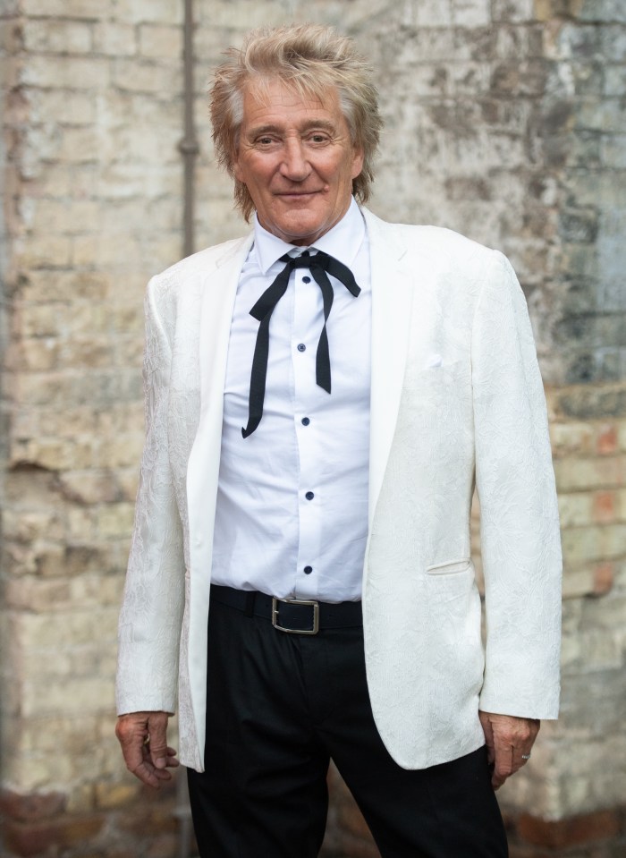 Rod Stewart at the Sun's Who Cares Wins Awards.