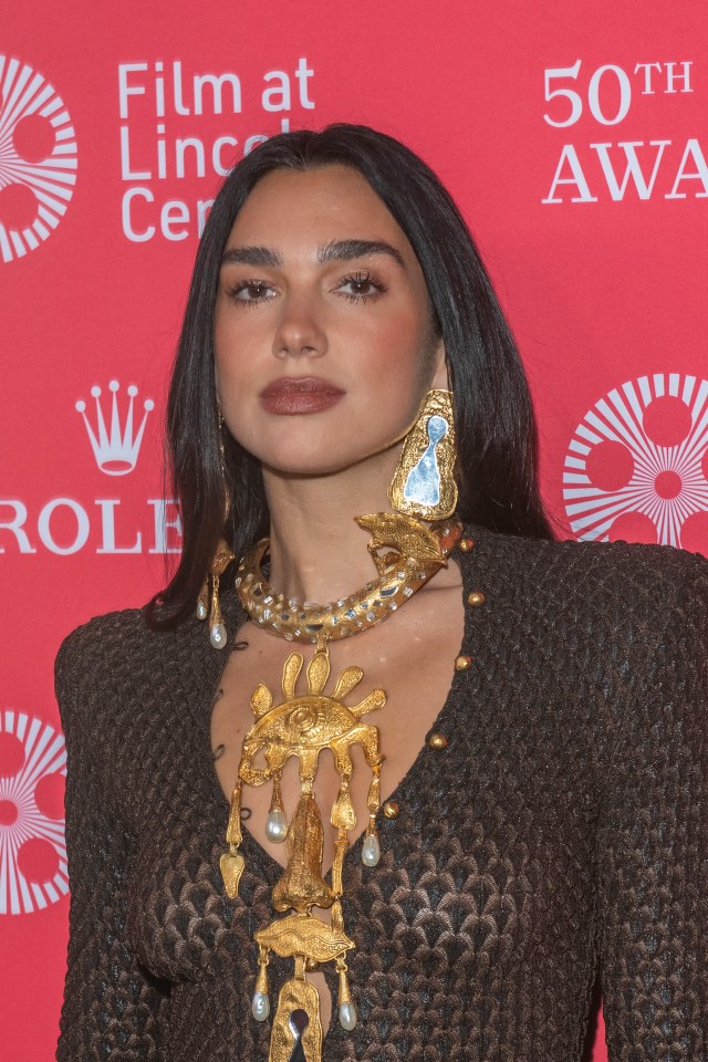 Dua Lipa at the 50th Chaplin Award Gala.