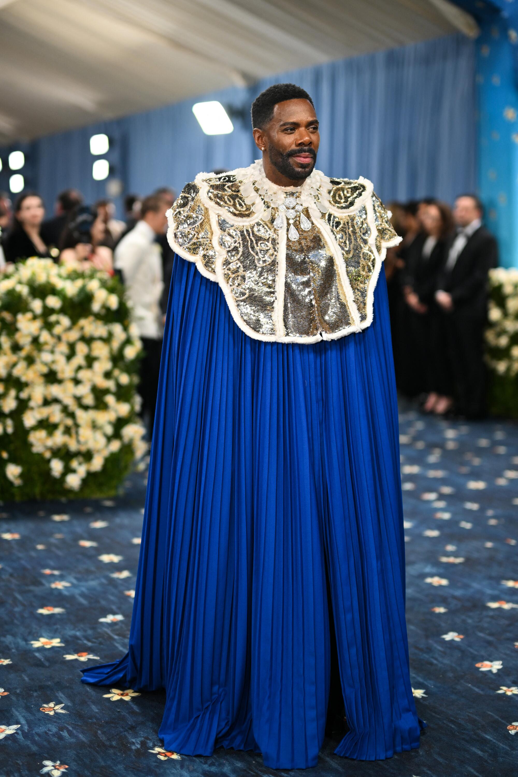 US actor Colman Domingo arrives for the 2025 Met Gala at the Metropolitan Museum of Art on May 5, 2025, in New York.