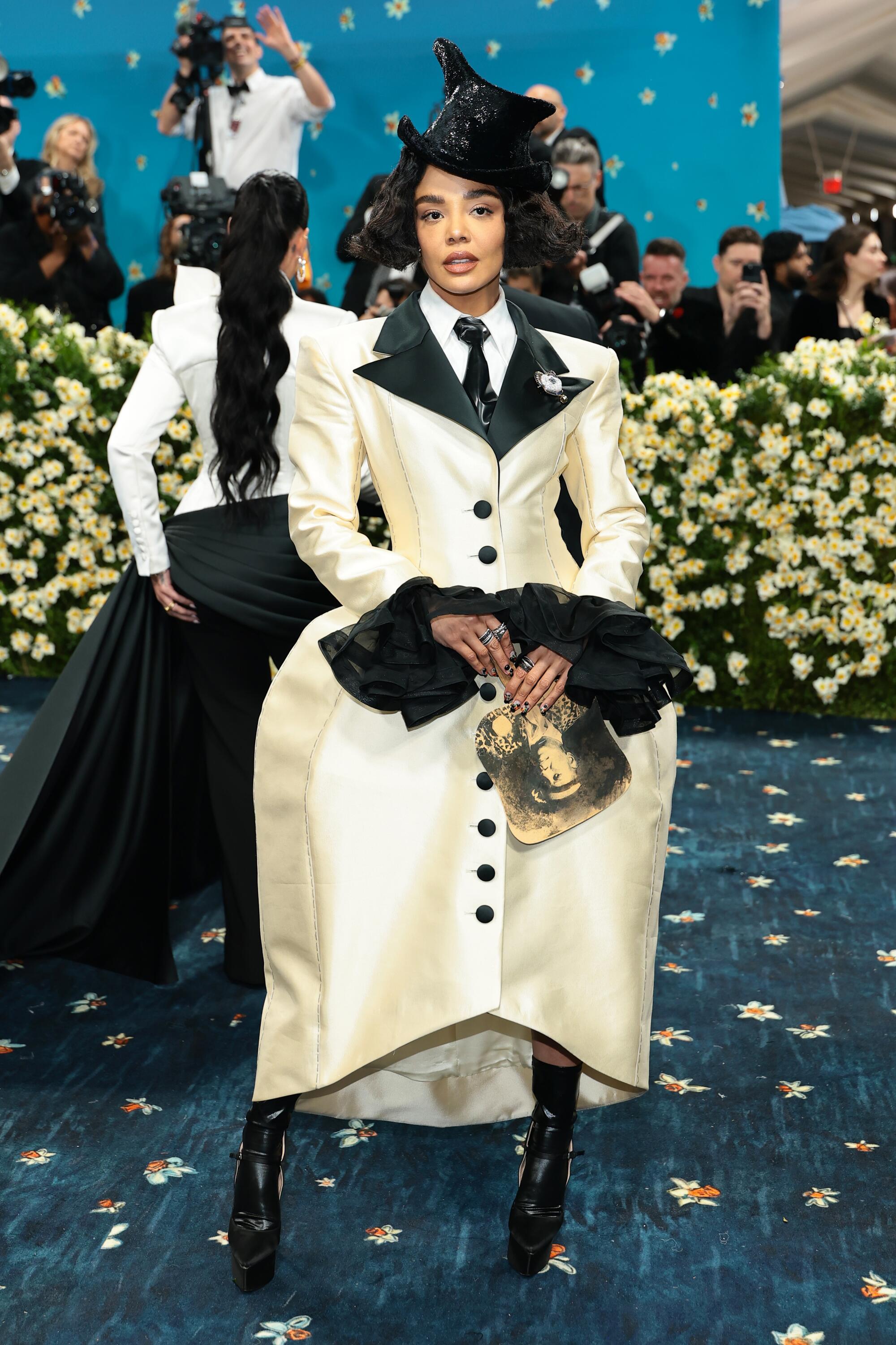 Tessa Thompson wearing Prabal Gurung.