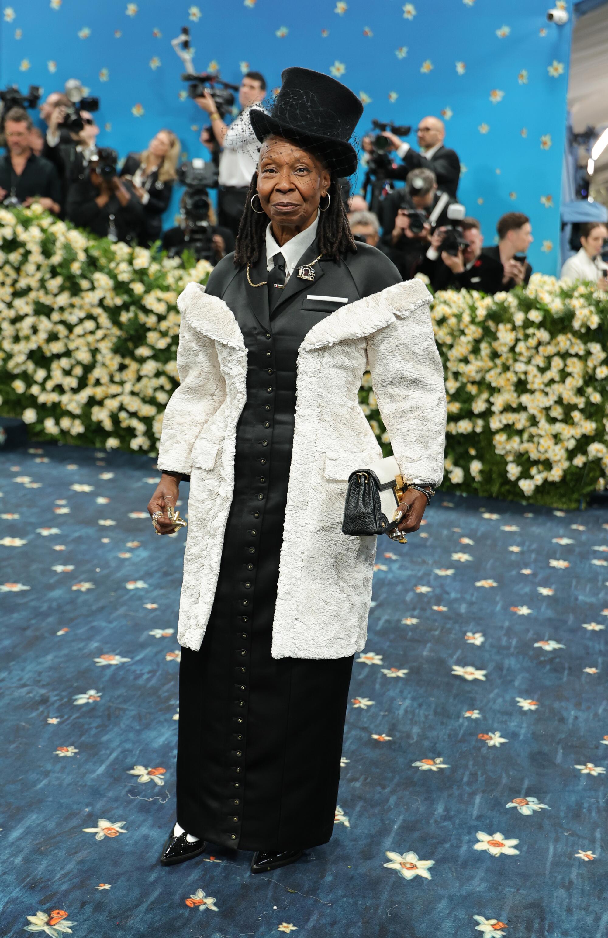 Whoopi Goldberg in Thom Browne