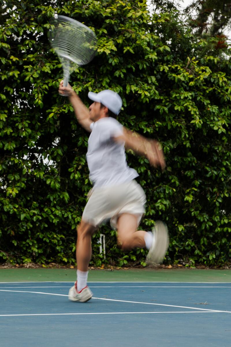 A guest of Anna and Kacper Owsian's Tennis Clinic.