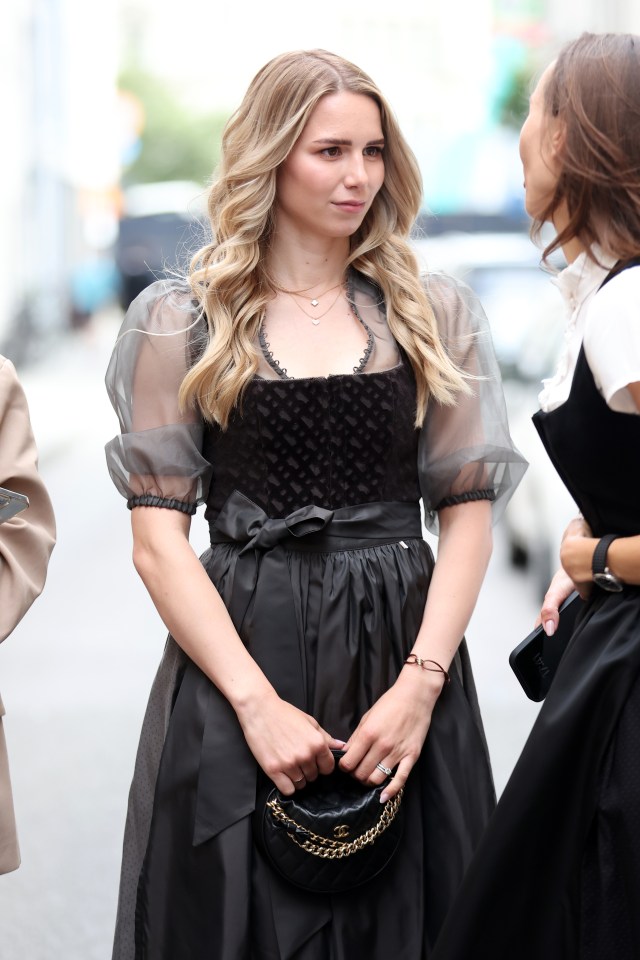 Anika Neuer at the Kinga Mathe Dirndl Shop opening.