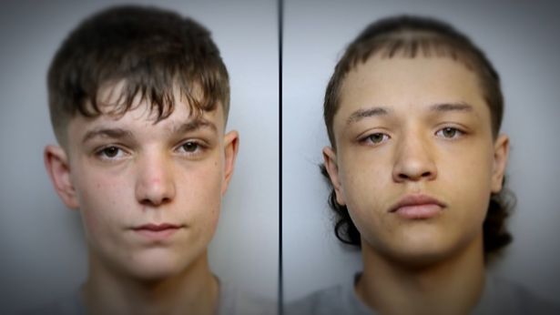 mugshots of Cunningham and Knight