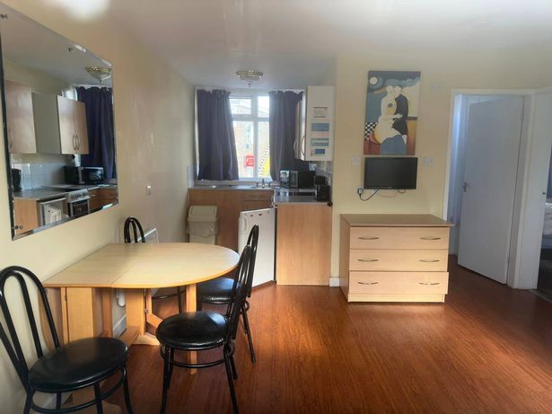 Inside one of the holiday flats