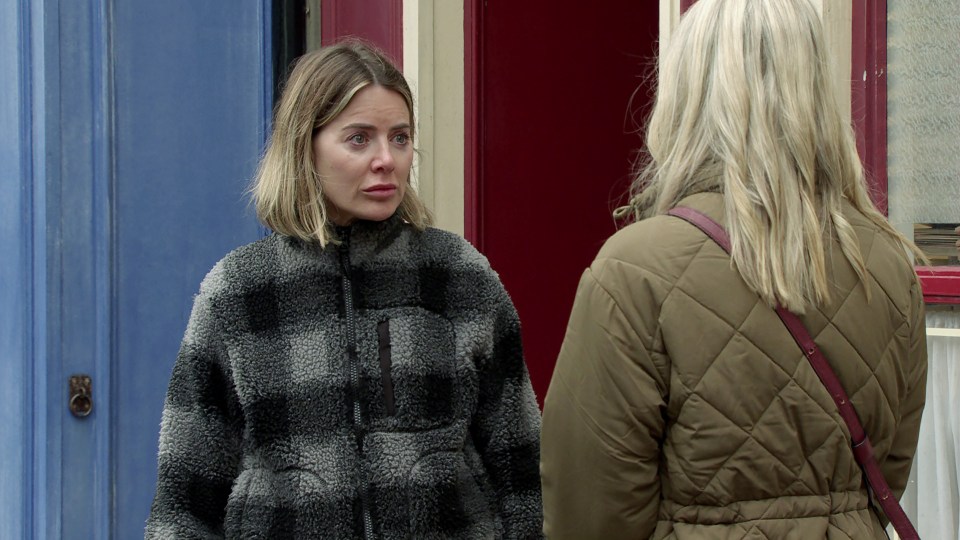 Sally Carman and Georgia Taylor in a scene from Coronation Street.