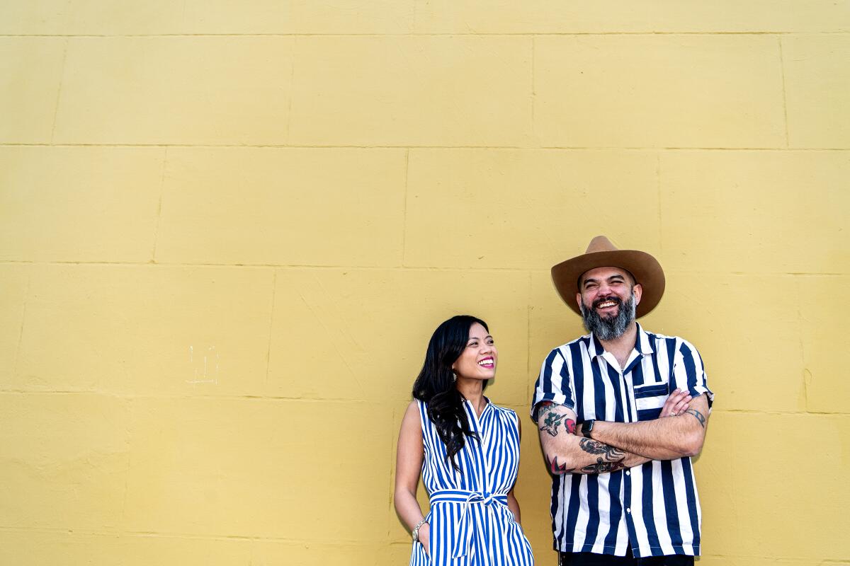 Here's Looking At You co-owners Lien Ta and Jonathan Whitener.
