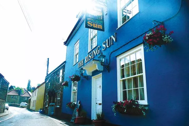Image of exterior of The Rising Sun pub 