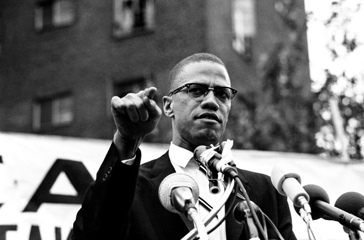 Nation of Islam leader Malcolm X