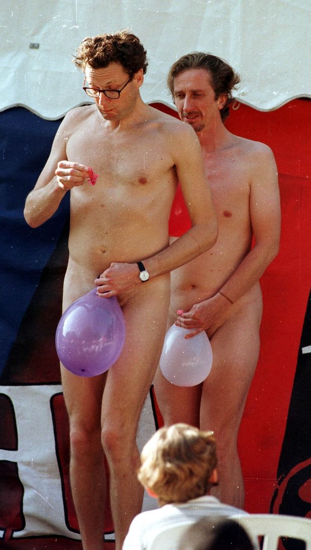 Dave Thomson performed with the Naked Balloon dance troupe in 2014