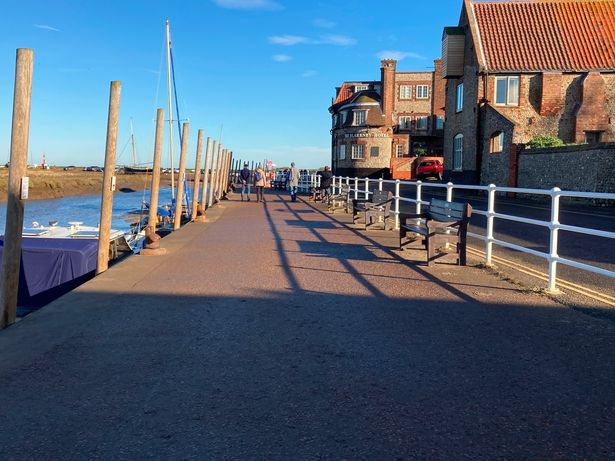 Image of waterfront promenade in Blakeney