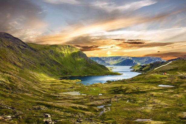 North Cape, Honningsvag landscape, Norway beyond the Arctic Circle.
