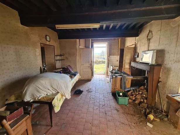 A picture of a old house interior