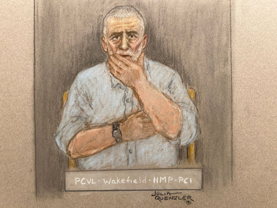 Illustration of Peter Sullivan reacting to his overturned conviction.