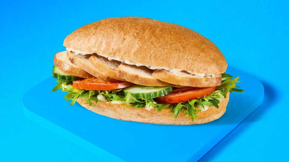 Greggs Chicken Salad Roll