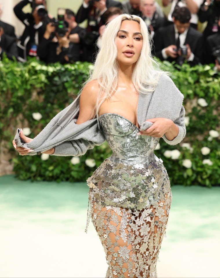 NEW YORK, NEW YORK - MAY 06: Kim Kardashian attends The 2024 Met Gala Celebrating "Sleeping Beauties: Reawakening Fashion" at The Metropolitan Museum of Art on May 06, 2024 in New York City. (Photo by Aliah Anderson/Getty Images)