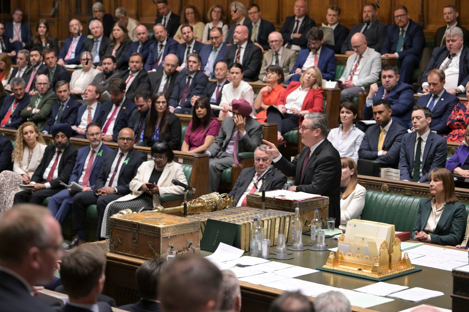 A politician speaking at the House of Commons.
