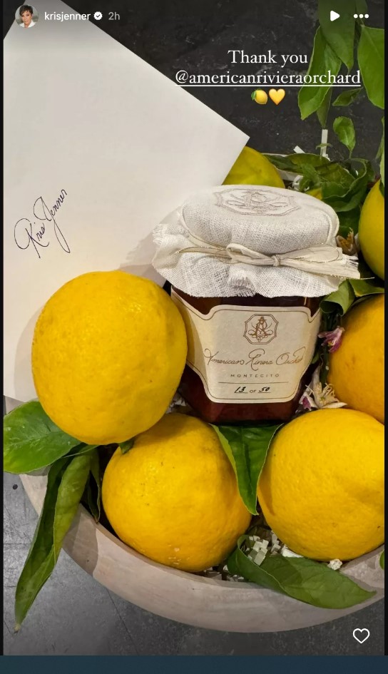 Gift basket of lemons and lemon curd from American Riviera Orchard.