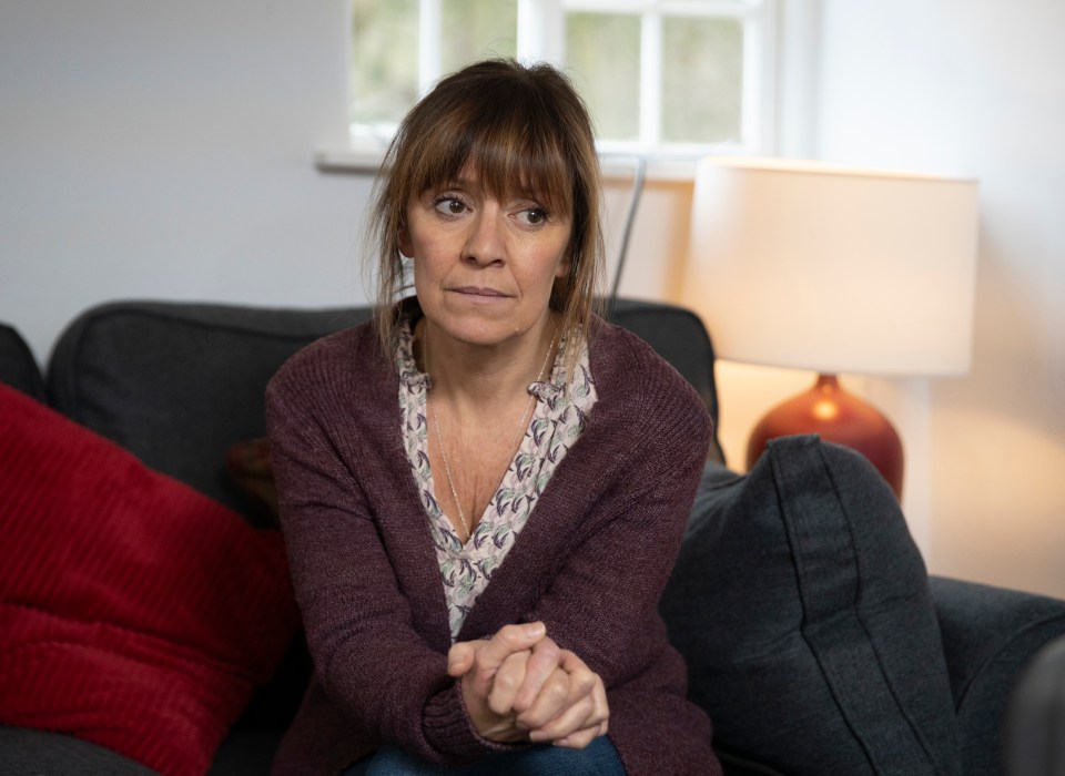 Zoe Henry as Rhona Goskirk in Emmerdale.