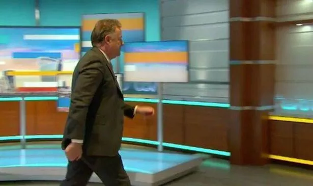 Piers Morgan when he stormed off Good Morning Britain 