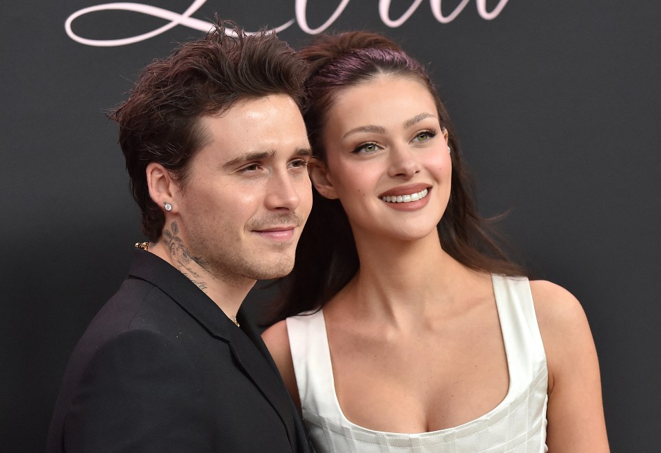 Brooklyn Beckham and Nicola Peltz Beckham at the premiere of the movie "Lola".