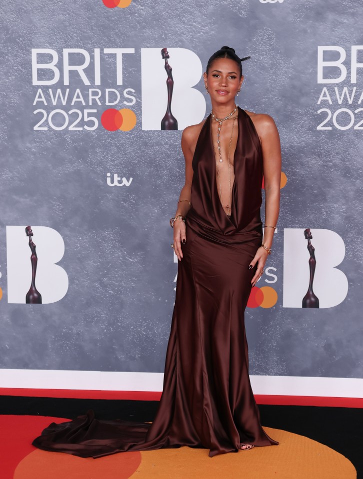 Vick Hope at the BRIT Awards 2025.