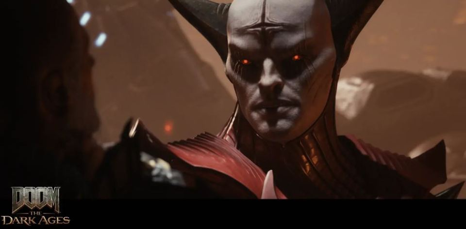Screenshot from Doom: The Dark Ages showing a demonic figure.