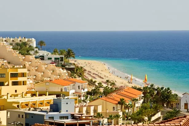 Aerial view of Fuerteventura 