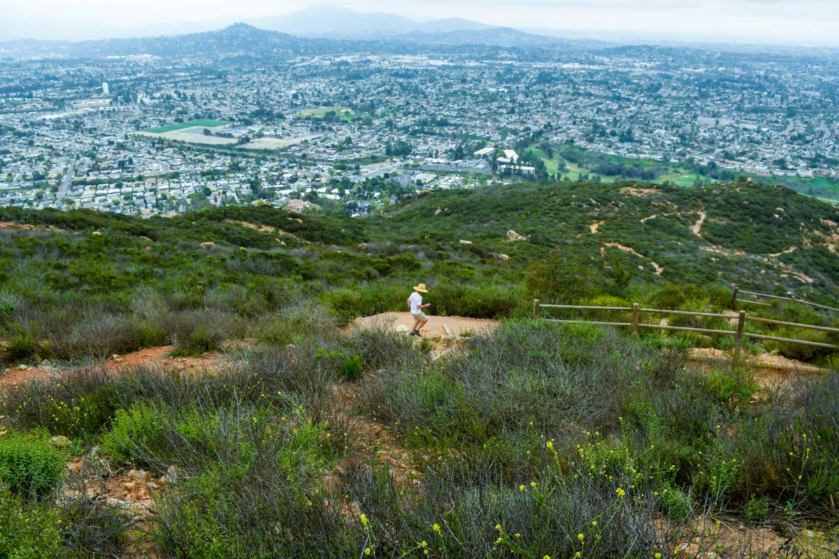 Cowles Mountain is the highest peak in the park.