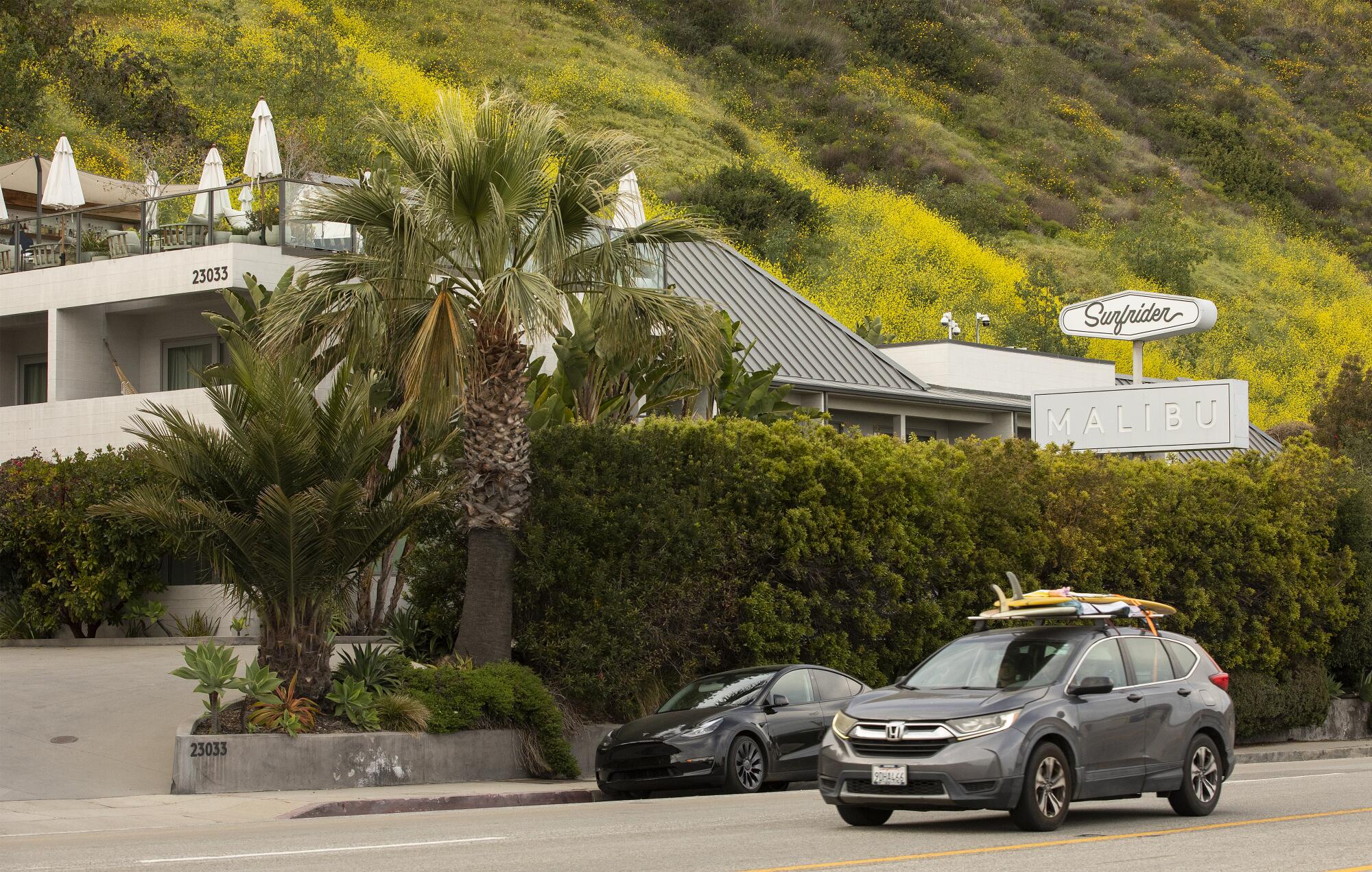 The Surfrider Malibu as seen from the Pacific Coast Highway.