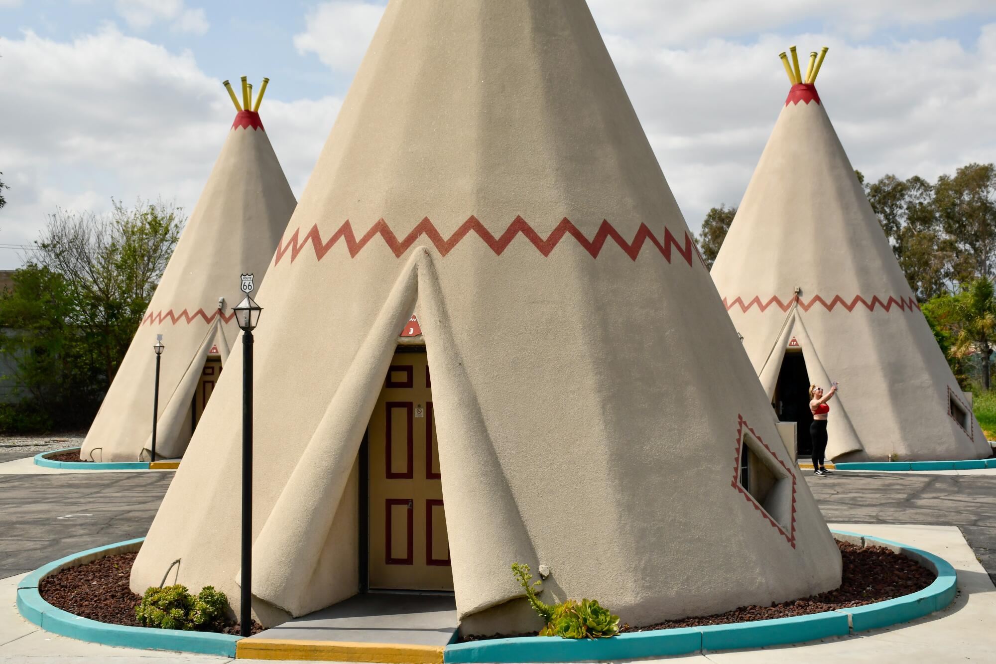 The Wigwam Motel buildings in San Bernardino.