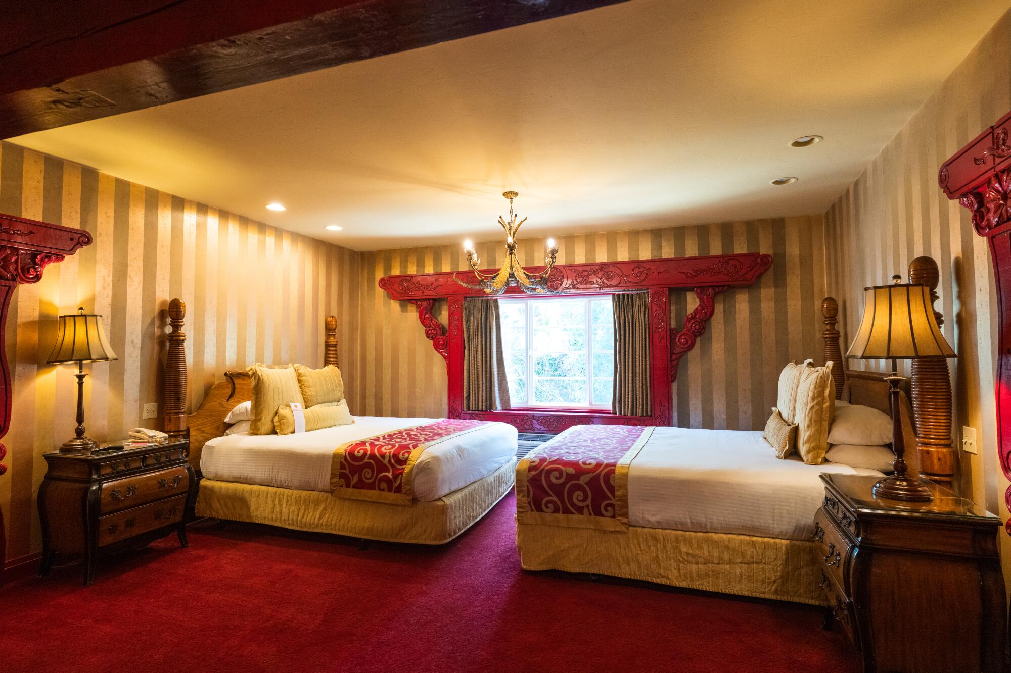 A decorative room at the Madonna Inn.