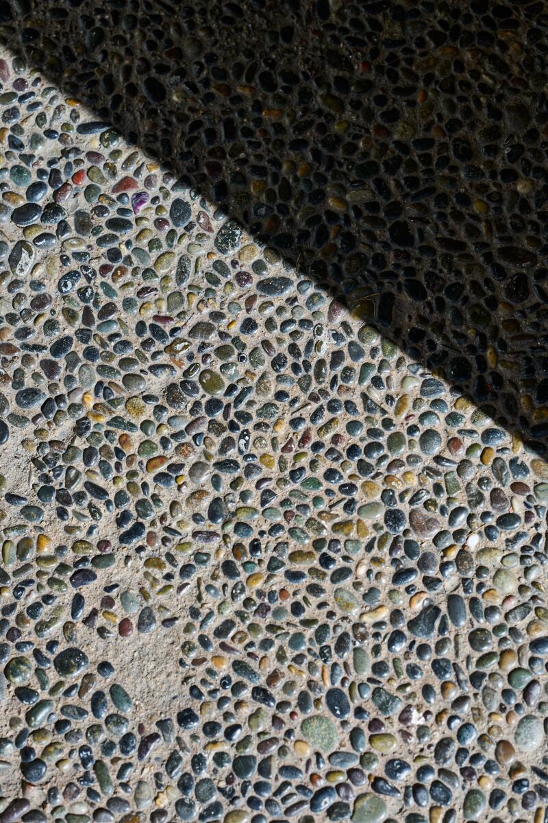 Pool-side textures on the grounds of the Pearl Hotel.