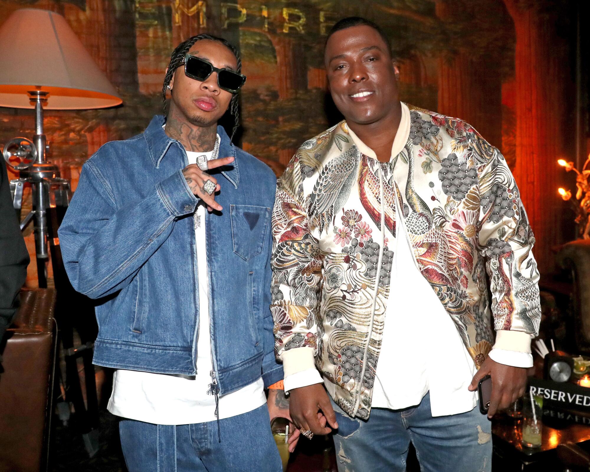 Tyga, left, and Won-G in 2019.