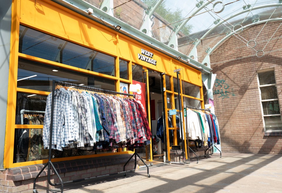 NINTCHDBJOBS000001117425.Reporters Lynn Kernan and Katy Pagan kitted out by Sustainable Stylist Victoria Lee in vintage festival fashion ahead of TRNSMT which is pushing a sustainable style message this year..Pictured General View of West Vintage ..Photographed at West Vintage Merchant City Glasgow .Commissioned by The Scottish Sun ...Mark F Gibson / Gibson Digital .infogibsondigital@gmail.co.uk.www.gibsondigital.co.uk..All images © Gibson Digital 2025