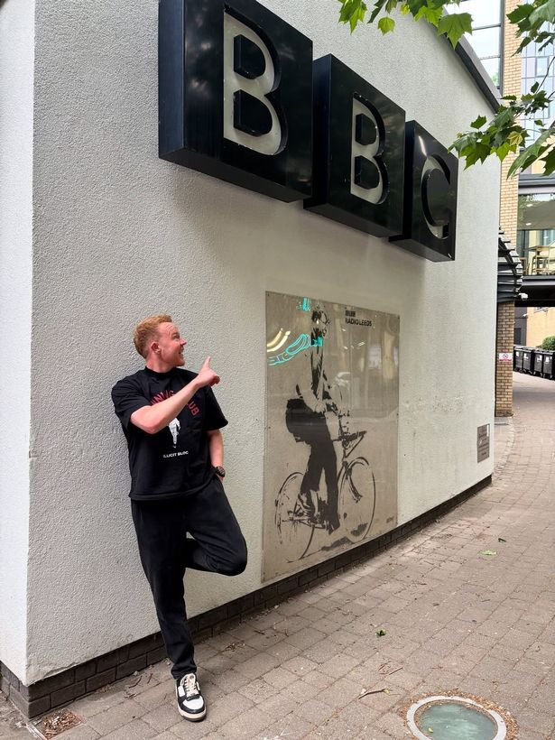 Colson Smith outside BBC Radio Leeds 