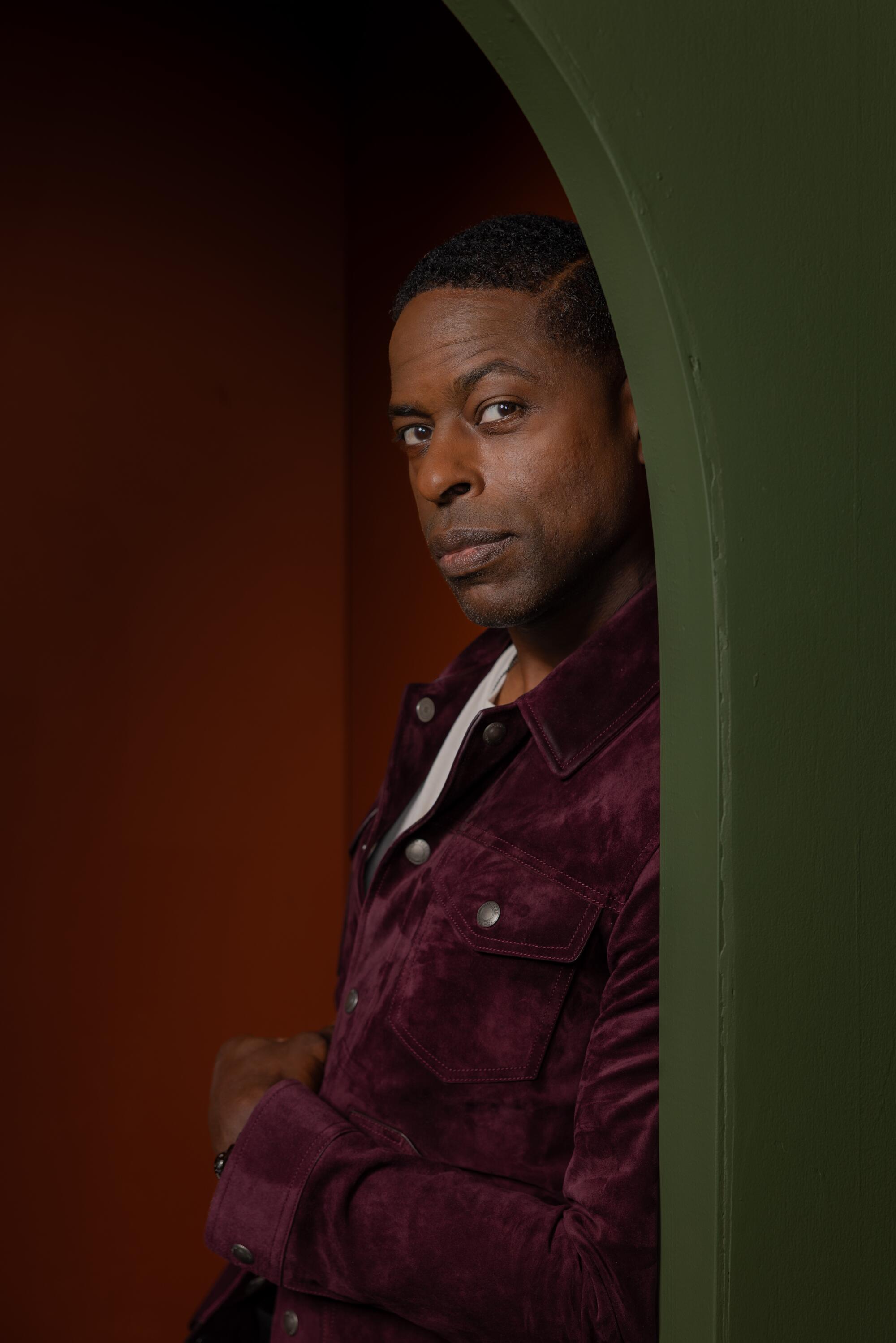 Actor Sterling K Brown poses for the L.A. Times Emmy Drama Roundtable