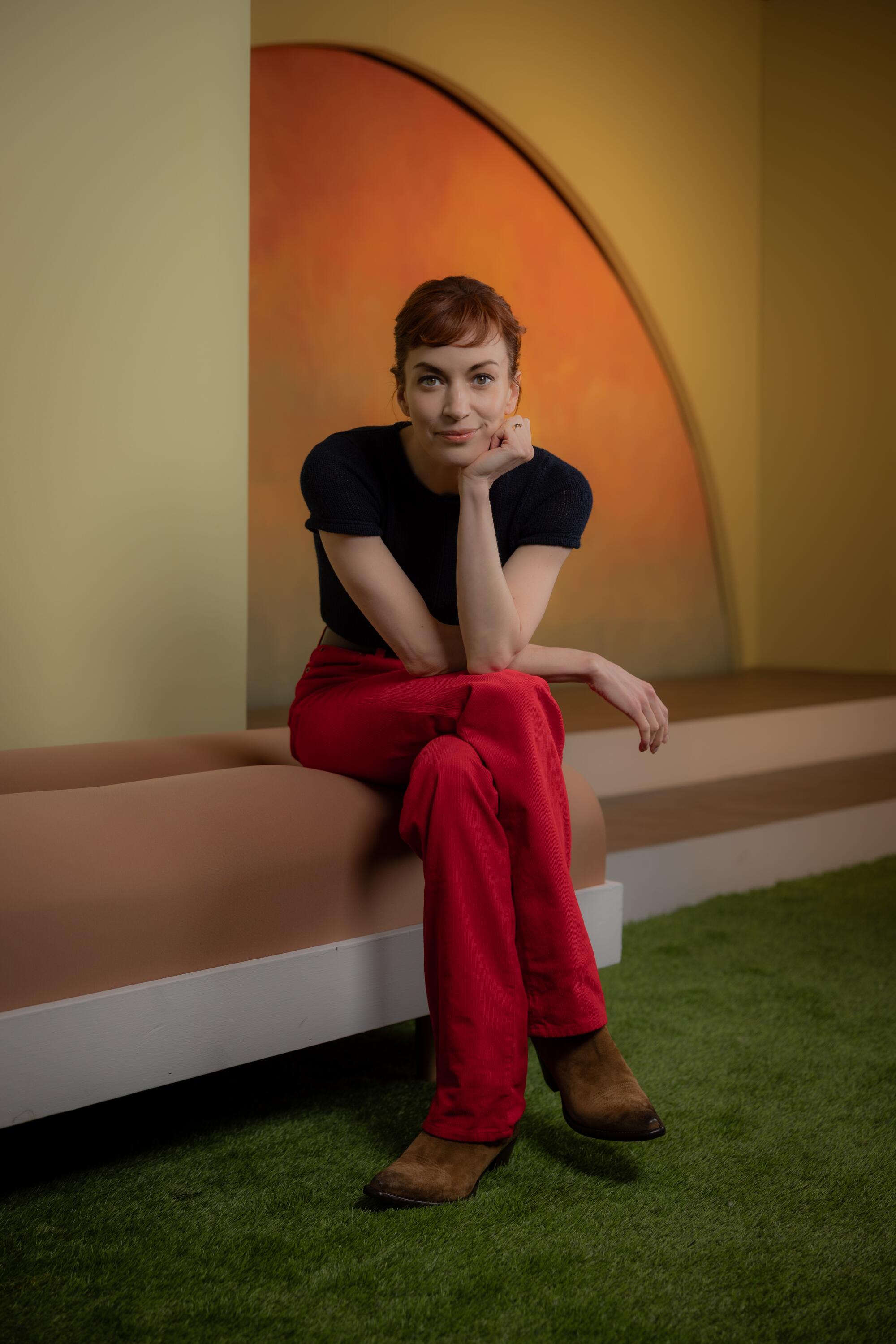 Britt Lower poses for the L.A. Times Emmy Drama Roundtable
