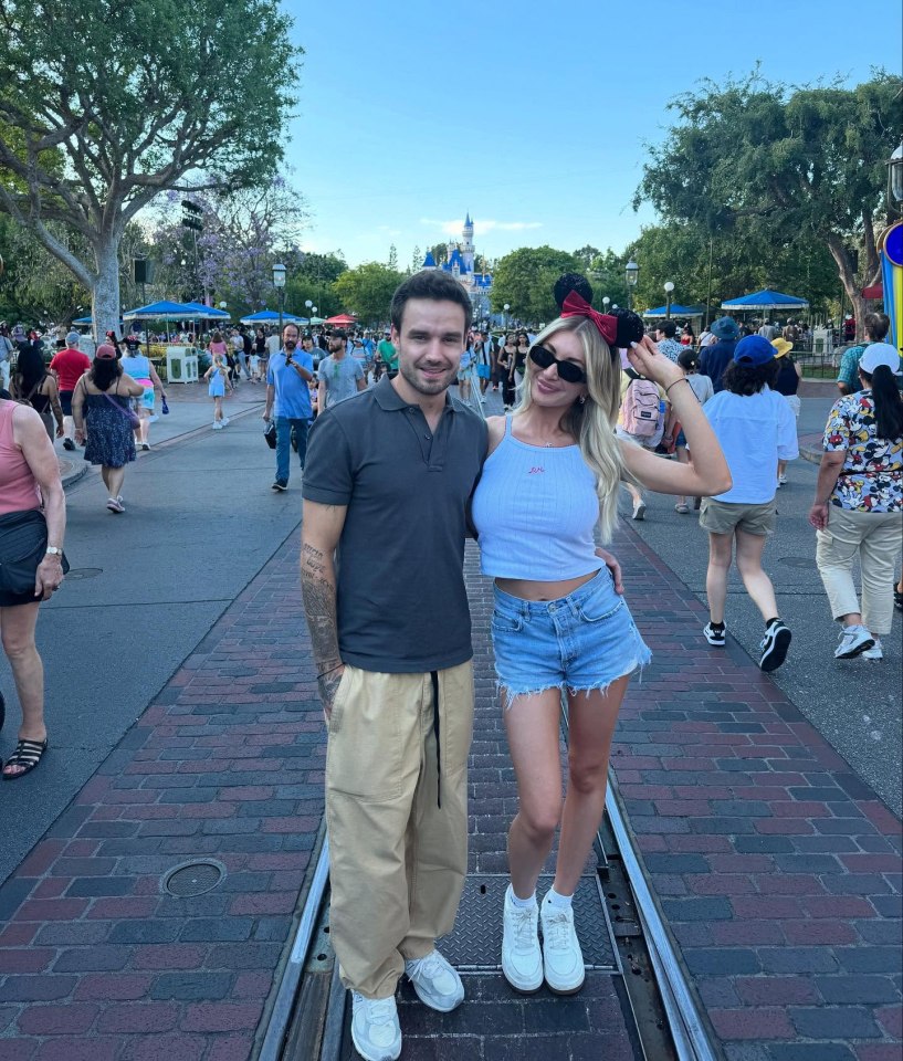 Kate Cassidy and Liam Payne at Disneyland.