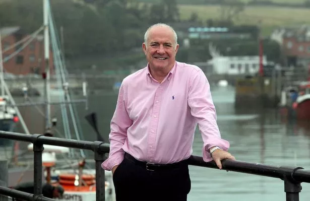 Celebrity chef Rick Stein pictured at the harbour in Padstow