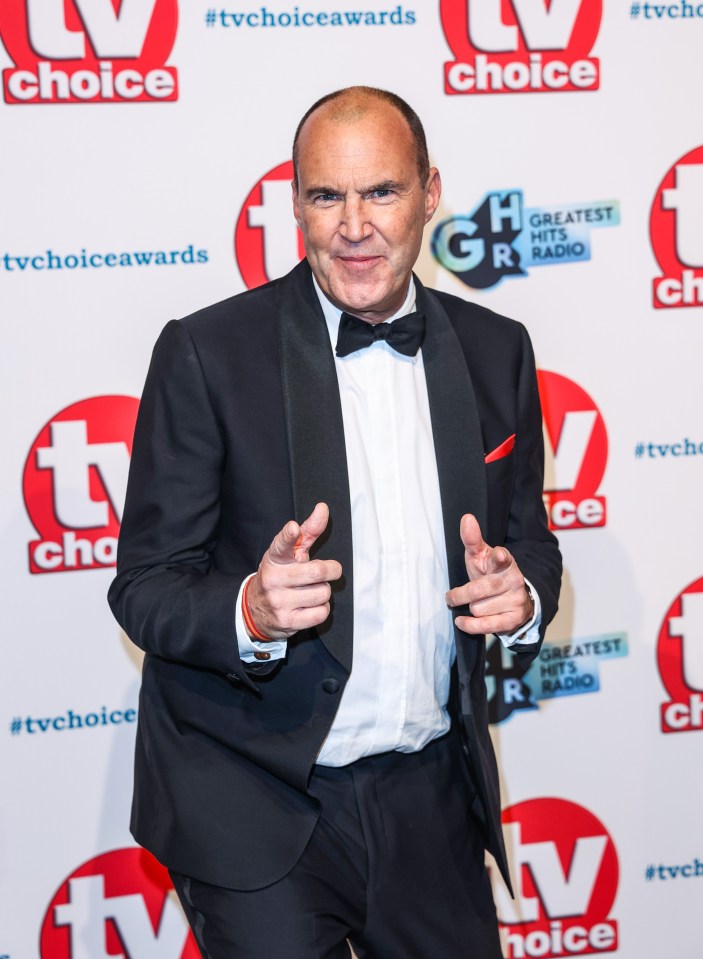 Johnny Vaughan at the TV Choice Awards.