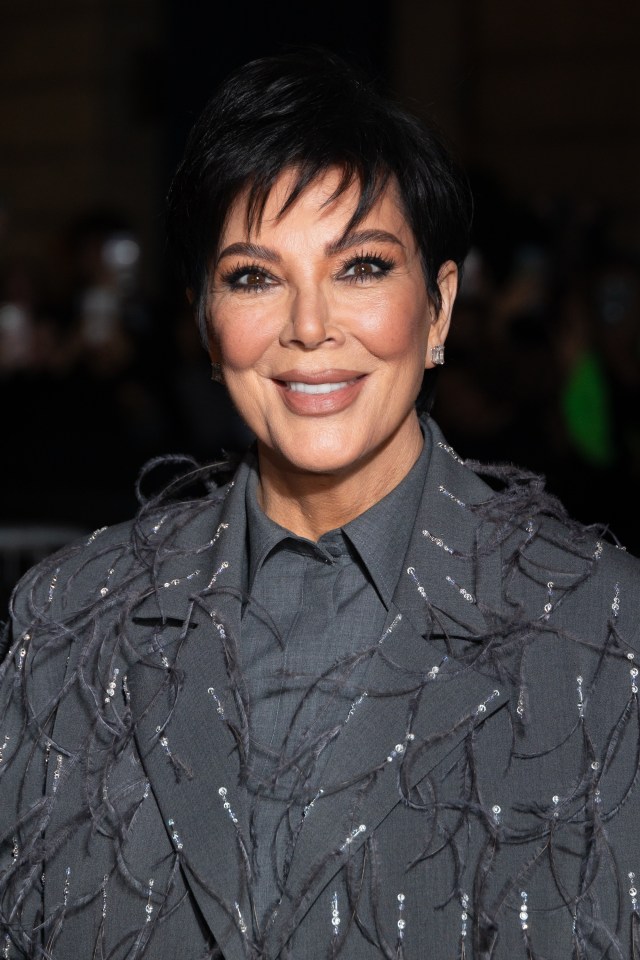 Kris Jenner at the Valentino Haute Couture Spring/Summer 2024 show in Paris.