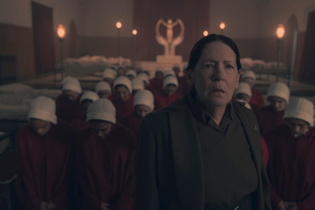 Ann Dowd as Lydia in "The Handmaid's Tale."