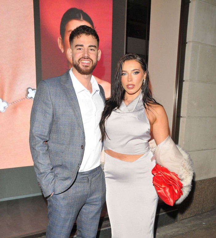 Mandatory Credit: Photo by Can Nguyen/REX/Shutterstock (14328846w) Jordan Gayle and Erica Roberts Debenhams 'Meet Your Match' Valentine's Day themed event, London, UK - 01 Feb 2024