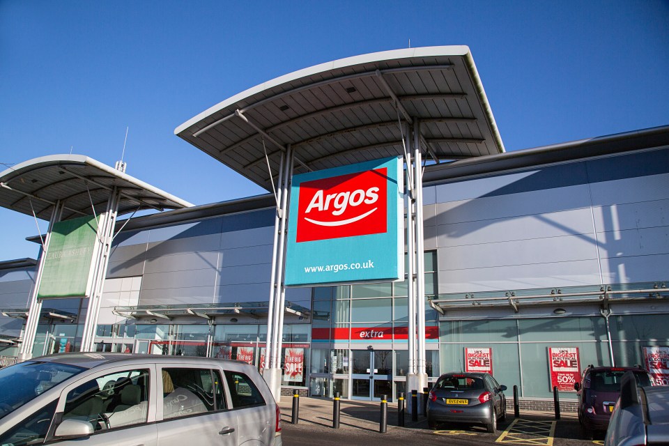 Exterior of an Argos retail store.