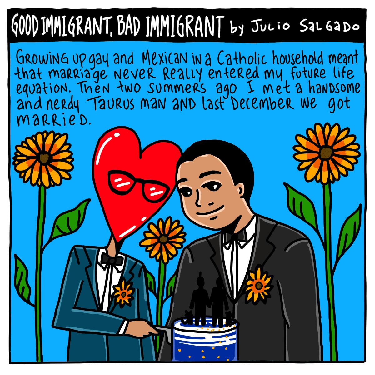 Comic by Julio Salgado.
