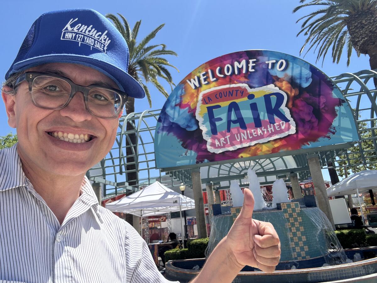 A nerd at the L.A. County Fair.