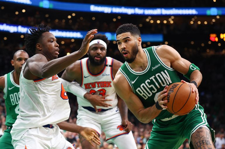 Jayson Tatum in action.