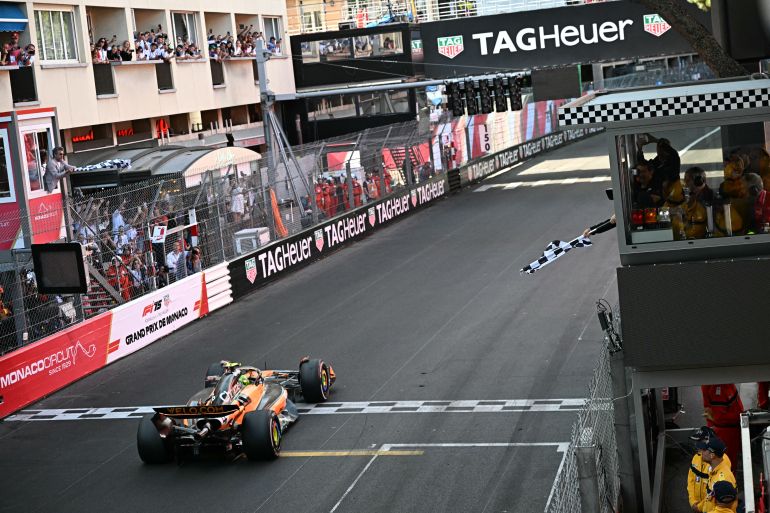 Lando Norris in action.